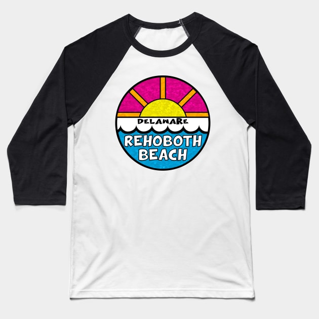 Rehoboth Beach Delaware DE Beach Life Baseball T-Shirt by TravelTime